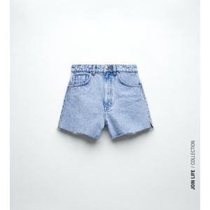 Women zara Z1975 HIGH RISE DENIM SHORTS